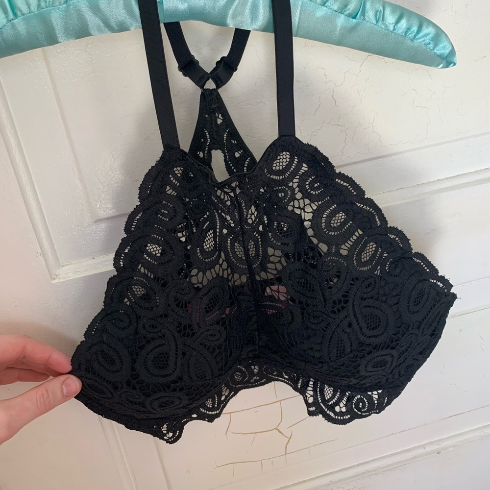 Black bra top